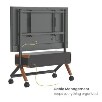 حامل تلفزيون ارضي 49 بوصة الي 75 بوصة من اوركا - أسود